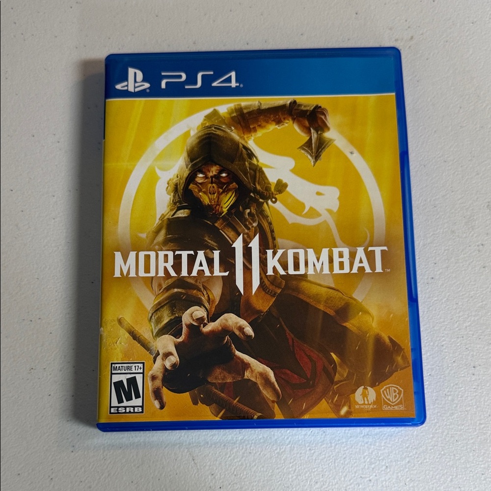 Mortal Kombat 11 for PS4 - Blue and Yellow Case
